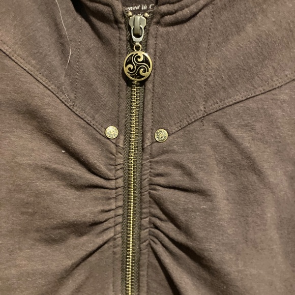 Maha Devi Organic Cotton & Hemp Tunic Hooded Jacket / XS - Picture 5 of 8